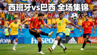 西班牙vs巴西 全场集锦